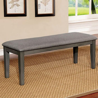  Furniture of America Hillsview Dining Bench CM3916GY-BN IMAGE 1