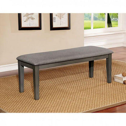  Furniture of America Hillsview Dining Bench CM3916GY-BN IMAGE 2