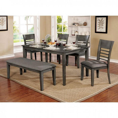  Furniture of America Hillsview Dining Bench CM3916GY-BN IMAGE 4