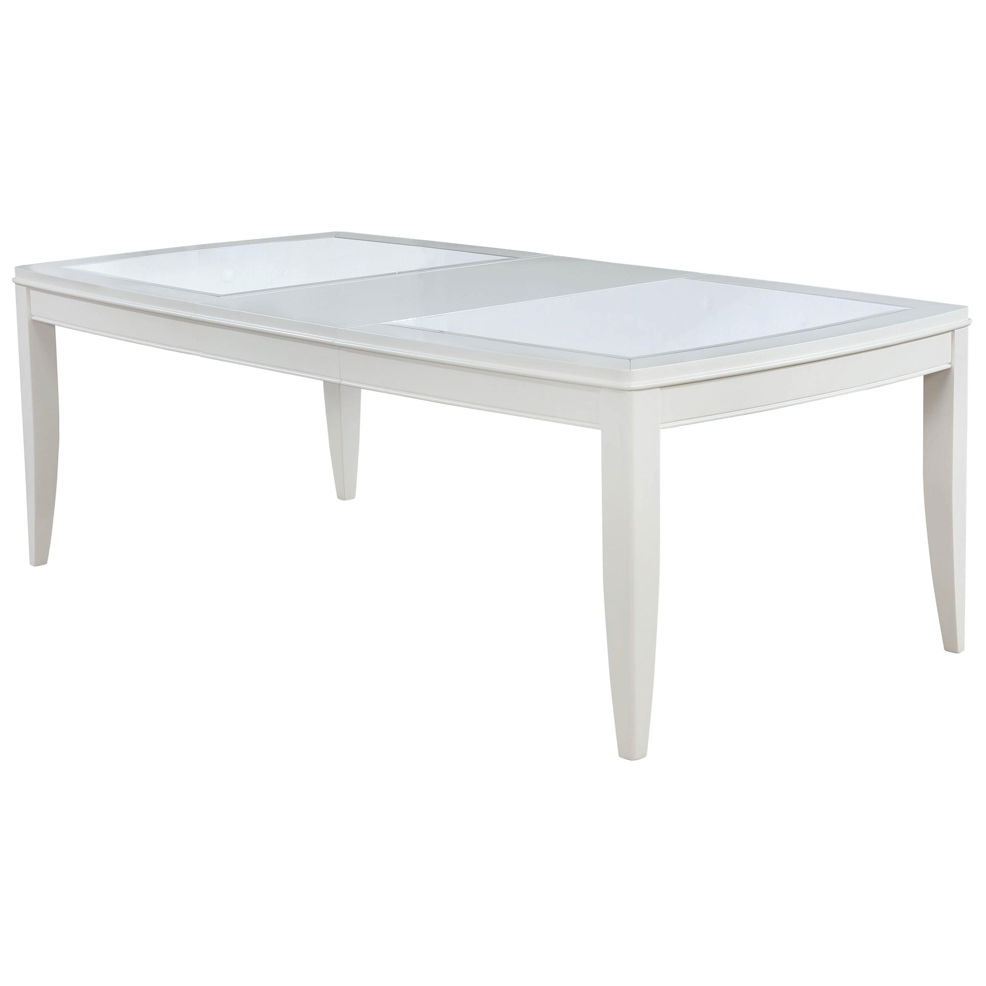  Furniture of America Madeline Dining Table with Glass Top CM3396T IMAGE 1