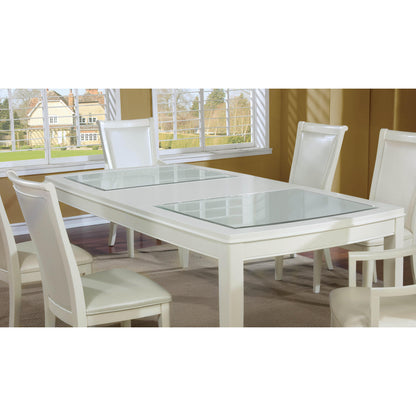  Furniture of America Madeline Dining Table with Glass Top CM3396T IMAGE 4