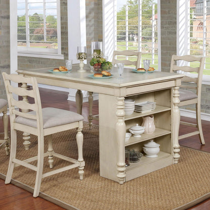  Furniture of America Theresa Counter Height Dining Table CM3912PT IMAGE 6