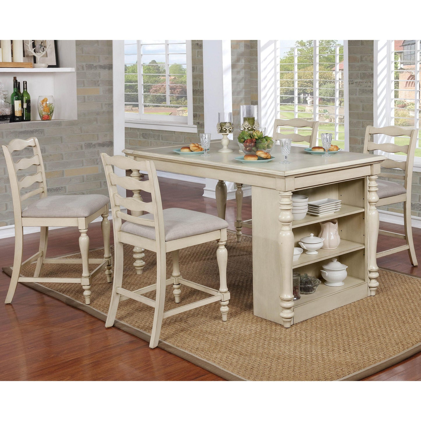 Furniture of America Theresa Counter Height Dining Chair CM3912PC-2PK IMAGE 3