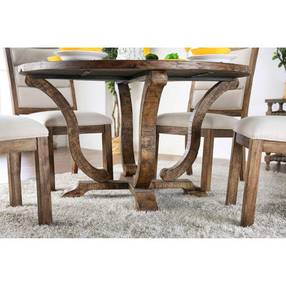  Furniture of America Round Isabelle Dining Table CM3395A-RT IMAGE 3
