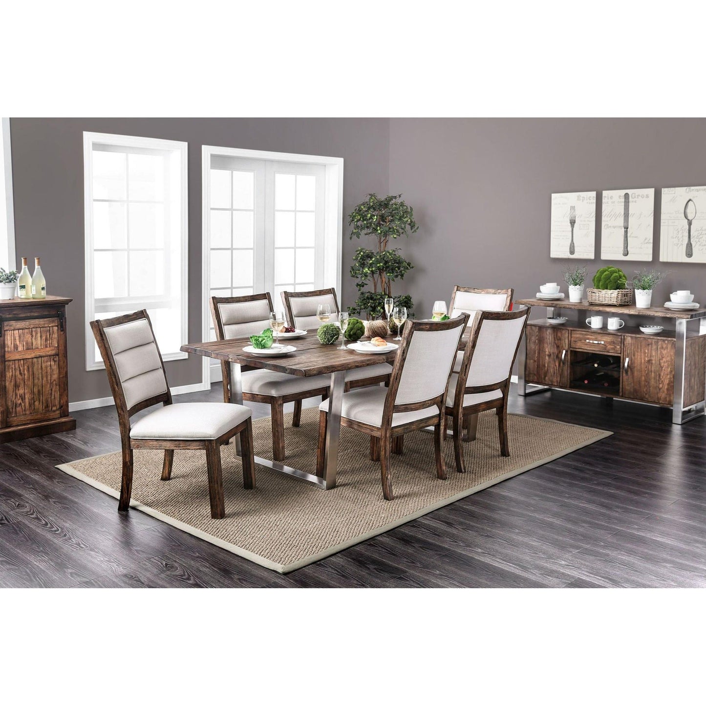  Furniture of America Mandy Dining Chair CM3451A-SC-2PK IMAGE 2