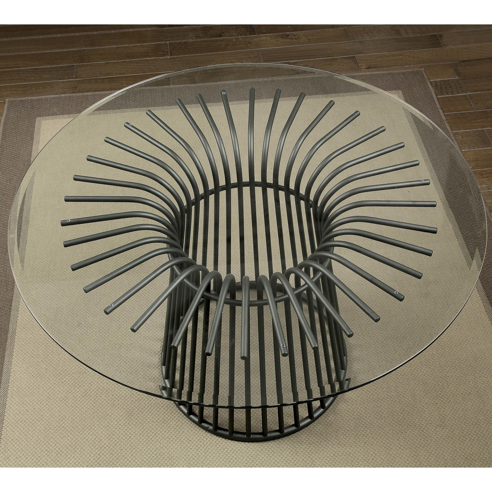  Furniture of America Round Dowdale Dining Table CM3919RT-TABLE IMAGE 2