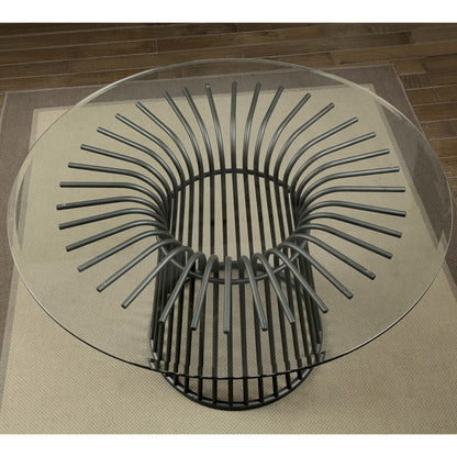  Furniture of America Round Dowdale Dining Table CM3919RT-TABLE IMAGE 2