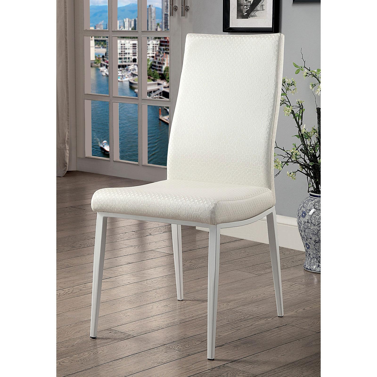  Furniture of America Miriam Dining Chair CM3383W-WH-SC-2PK IMAGE 1