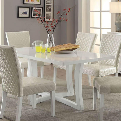  Furniture of America Reidar Dining Table with Trestle Base CM3651T IMAGE 1