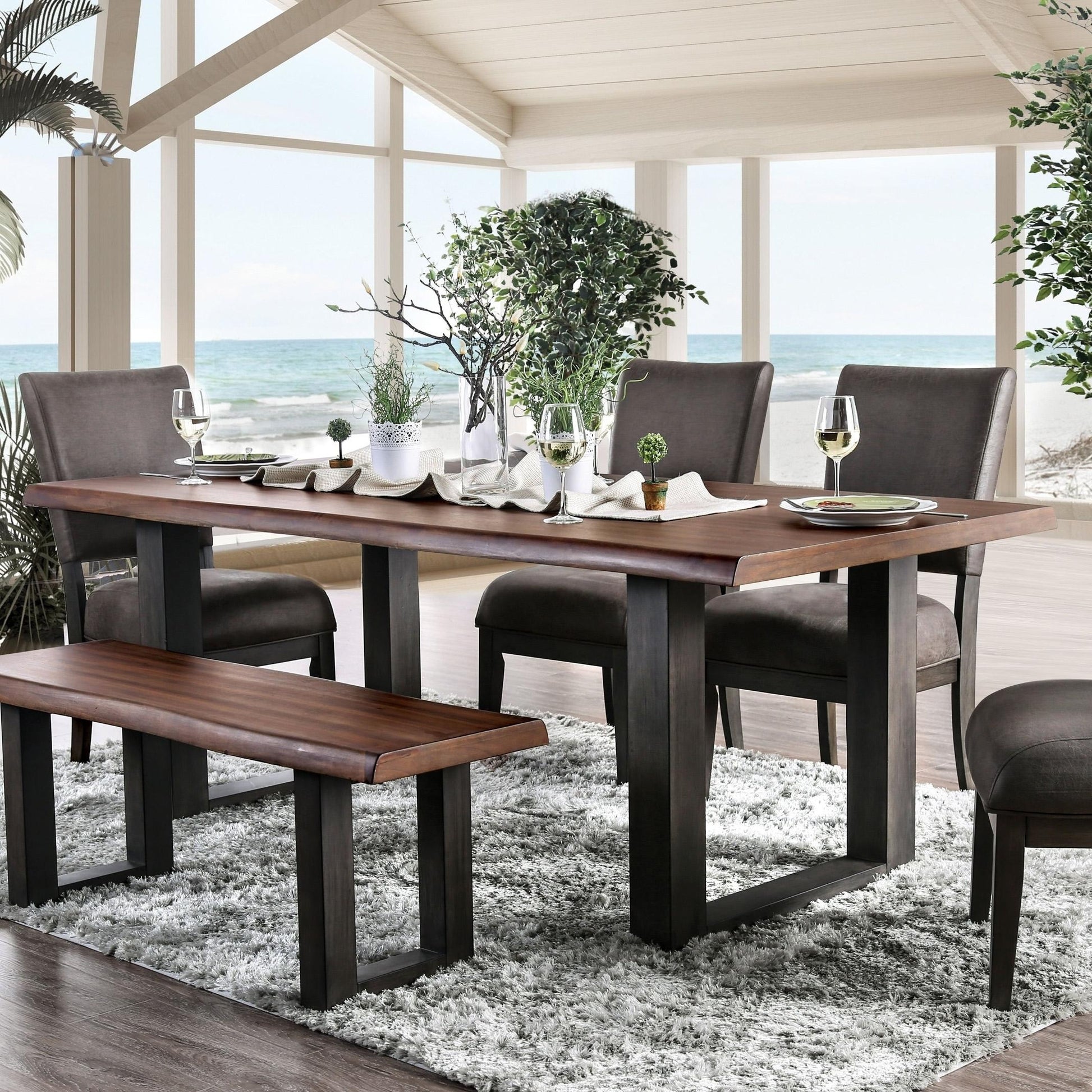  Furniture of America Tolstoy Dining Table CM3376T-TABLE IMAGE 1
