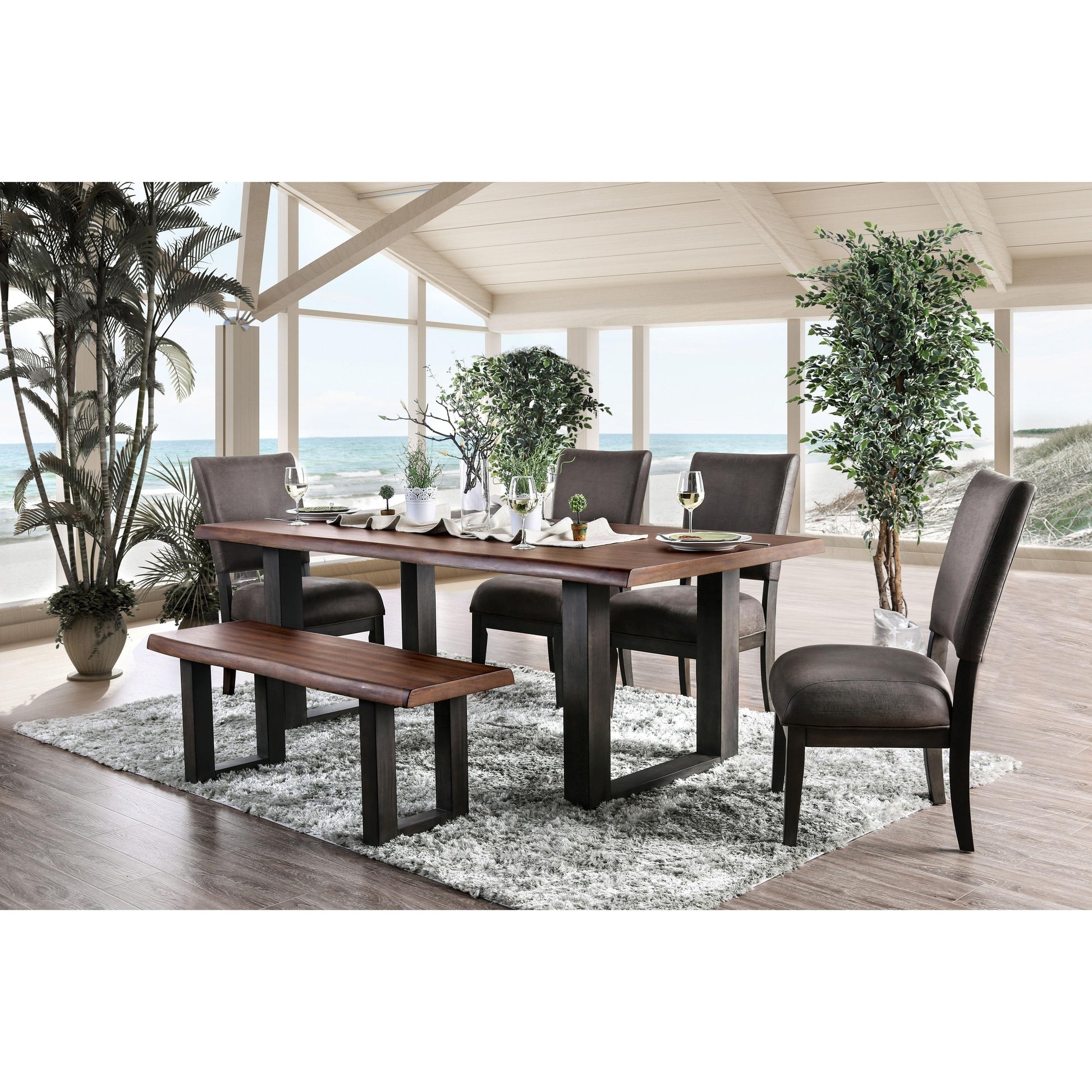  Furniture of America Tolstoy Dining Table CM3376T-TABLE IMAGE 8