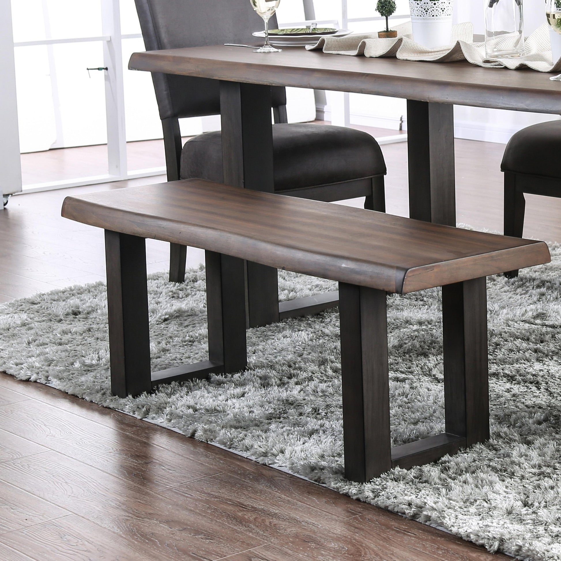  Furniture of America Tolstoy Dining Bench CM3376BN IMAGE 3