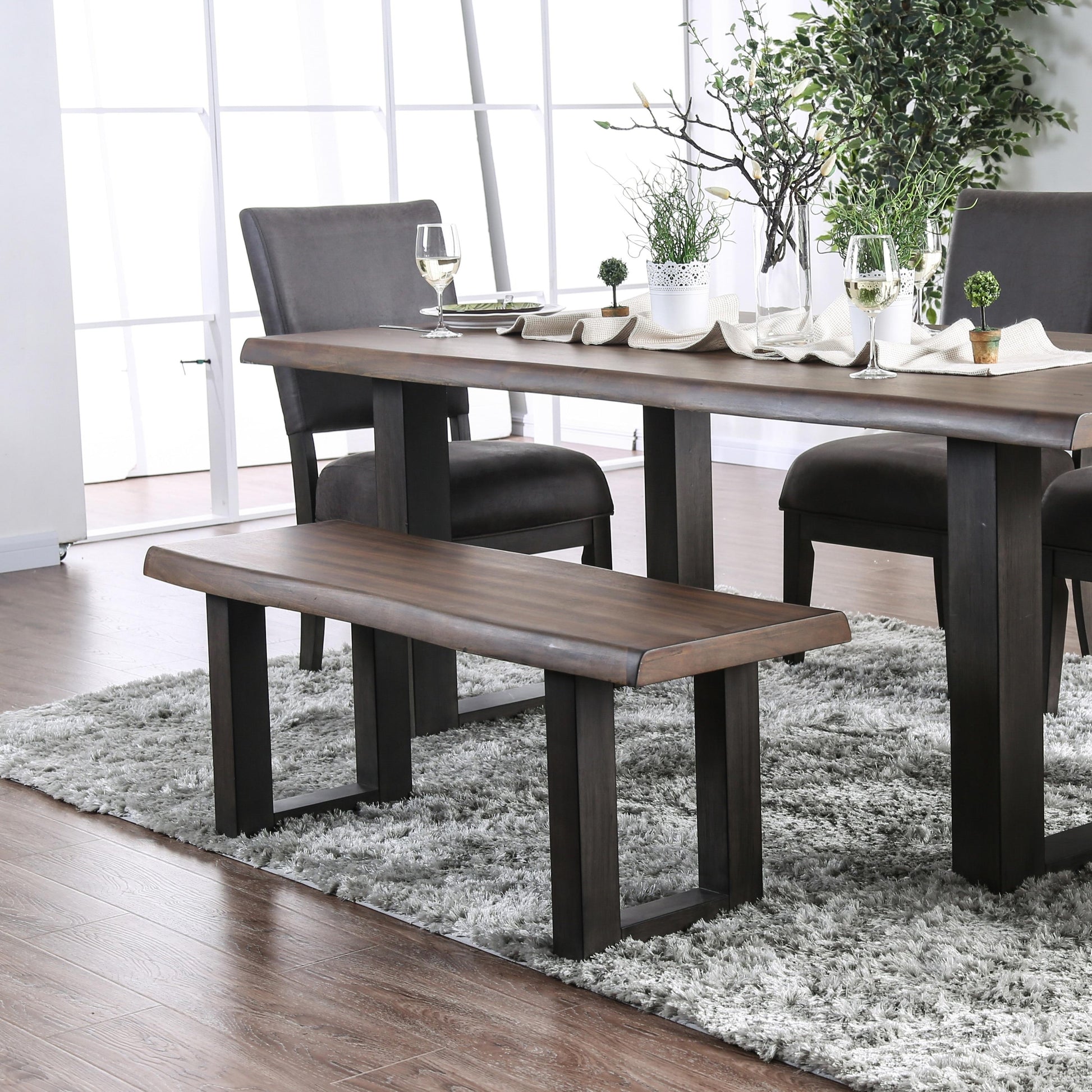  Furniture of America Tolstoy Dining Bench CM3376BN IMAGE 4