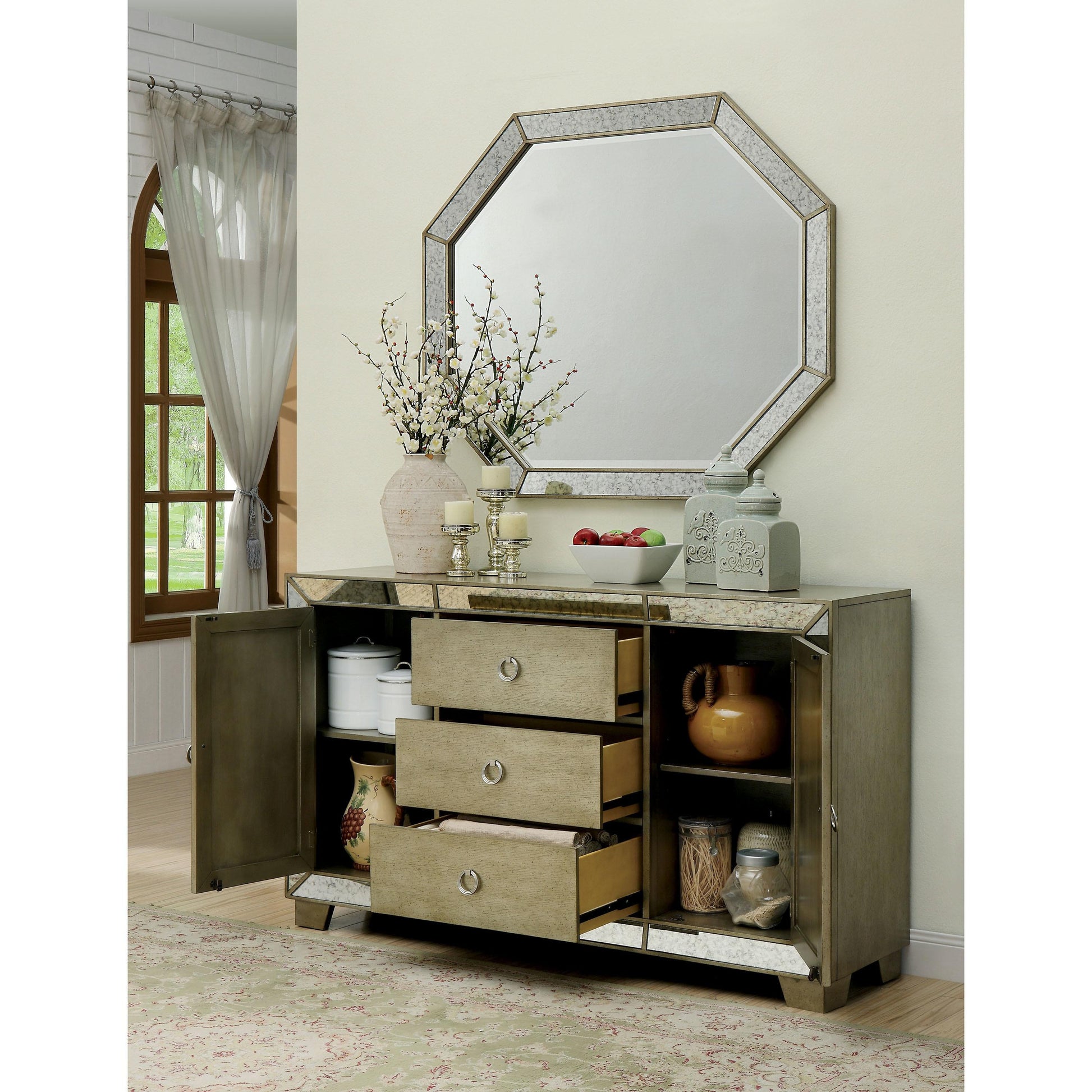  Furniture of America Echo Server CM3980SV IMAGE 3