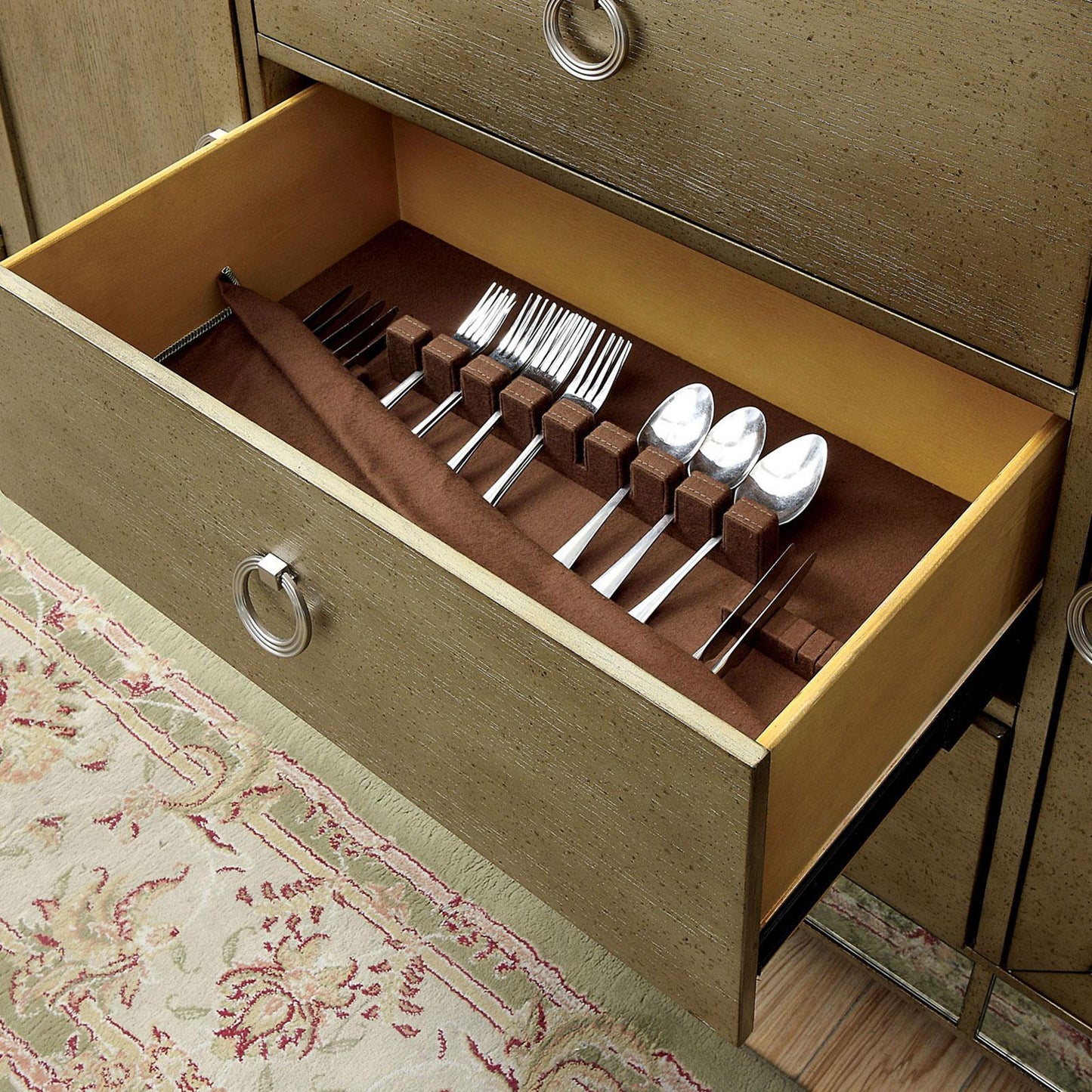  Furniture of America Echo Server CM3980SV IMAGE 4