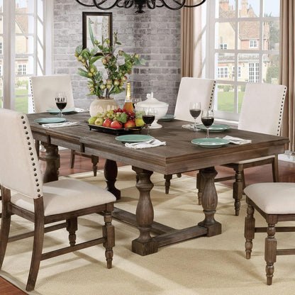  Furniture of America Roeselare Dining Table with Trestle Base CM3455T-TABLE IMAGE 1