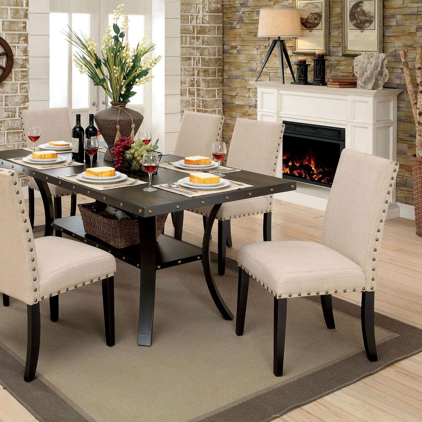  Furniture of America Kaitlin Dining Table CM3323T-TABLE IMAGE 4