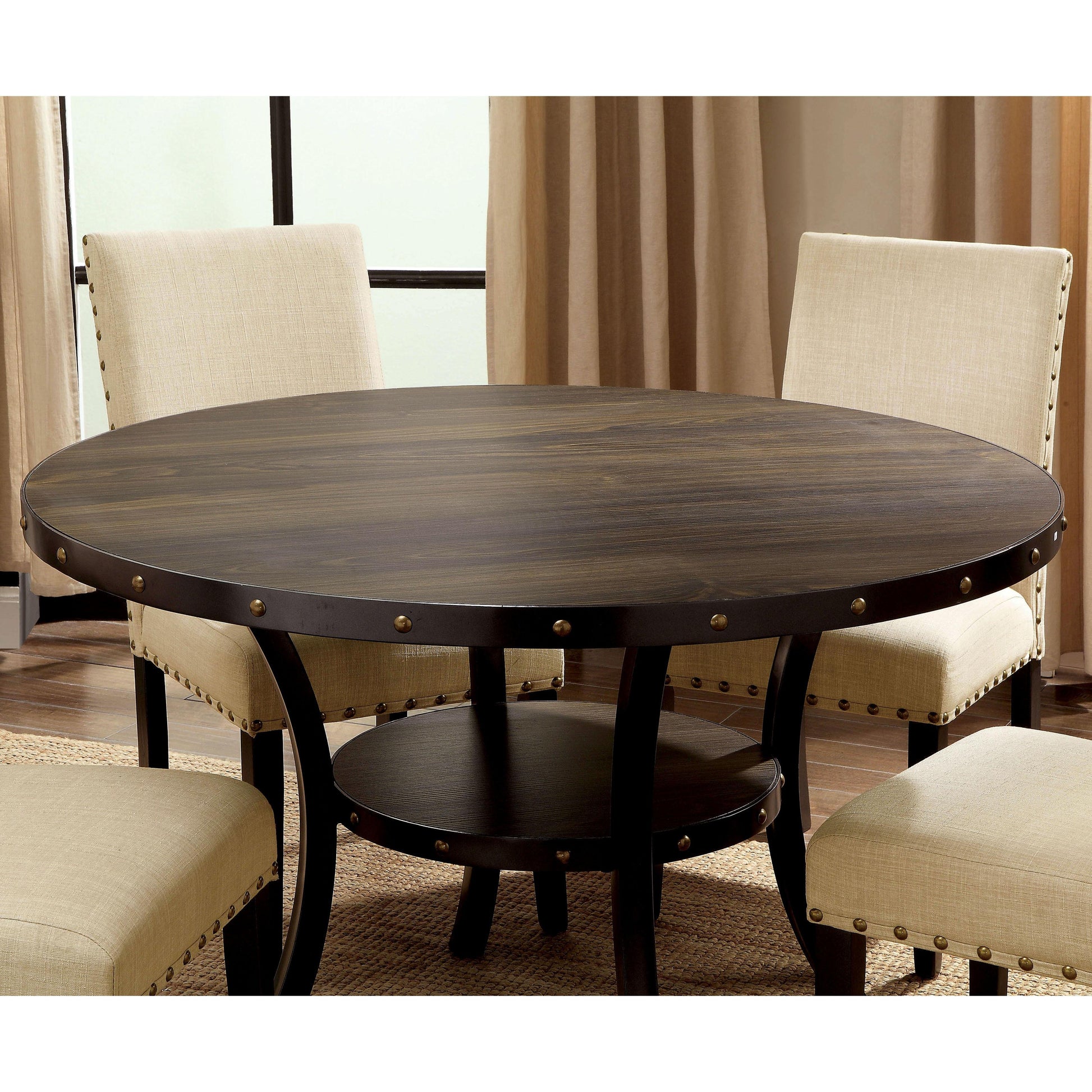  Furniture of America Round Kaitlin Dining Table CM3323RT IMAGE 3