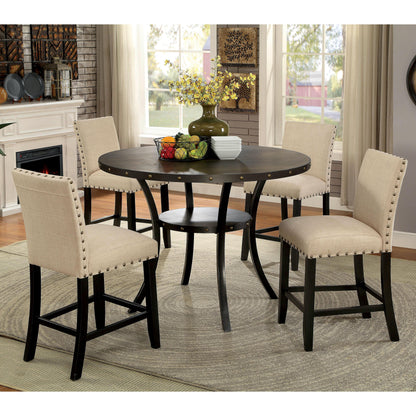  Furniture of America Round Kaitlin Counter Height Dining Table CM3323RPT IMAGE 5