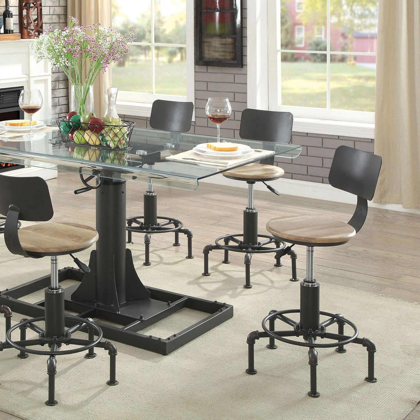  Furniture of America Killick Counter Height Dining Table CM3374T-TABLE IMAGE 2