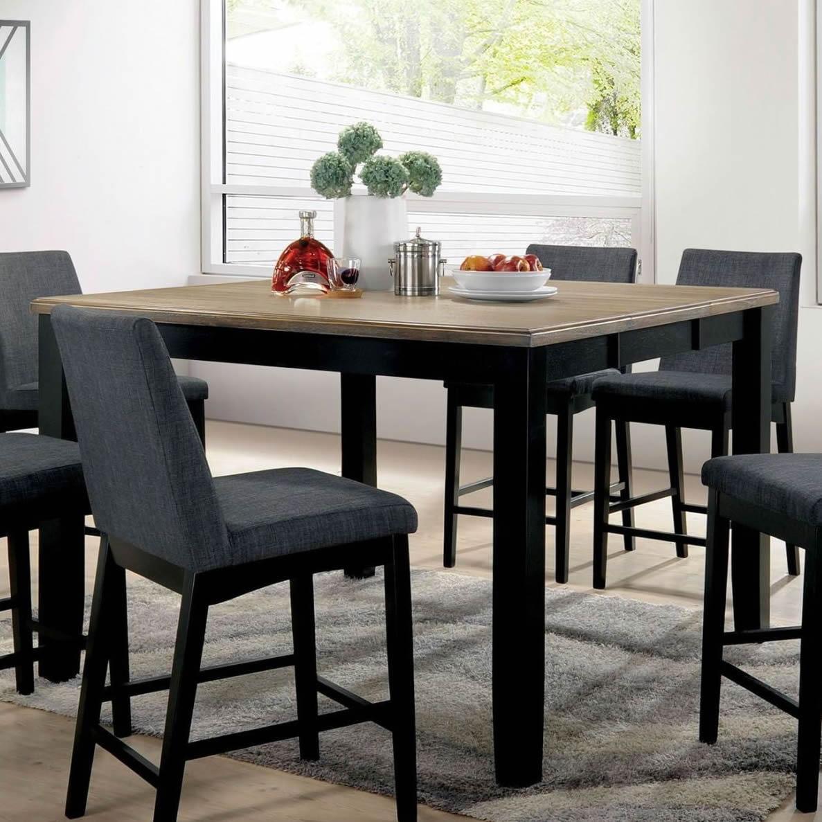  Furniture of America Square Mariam Counter Height Dining Table CM3375PT IMAGE 2