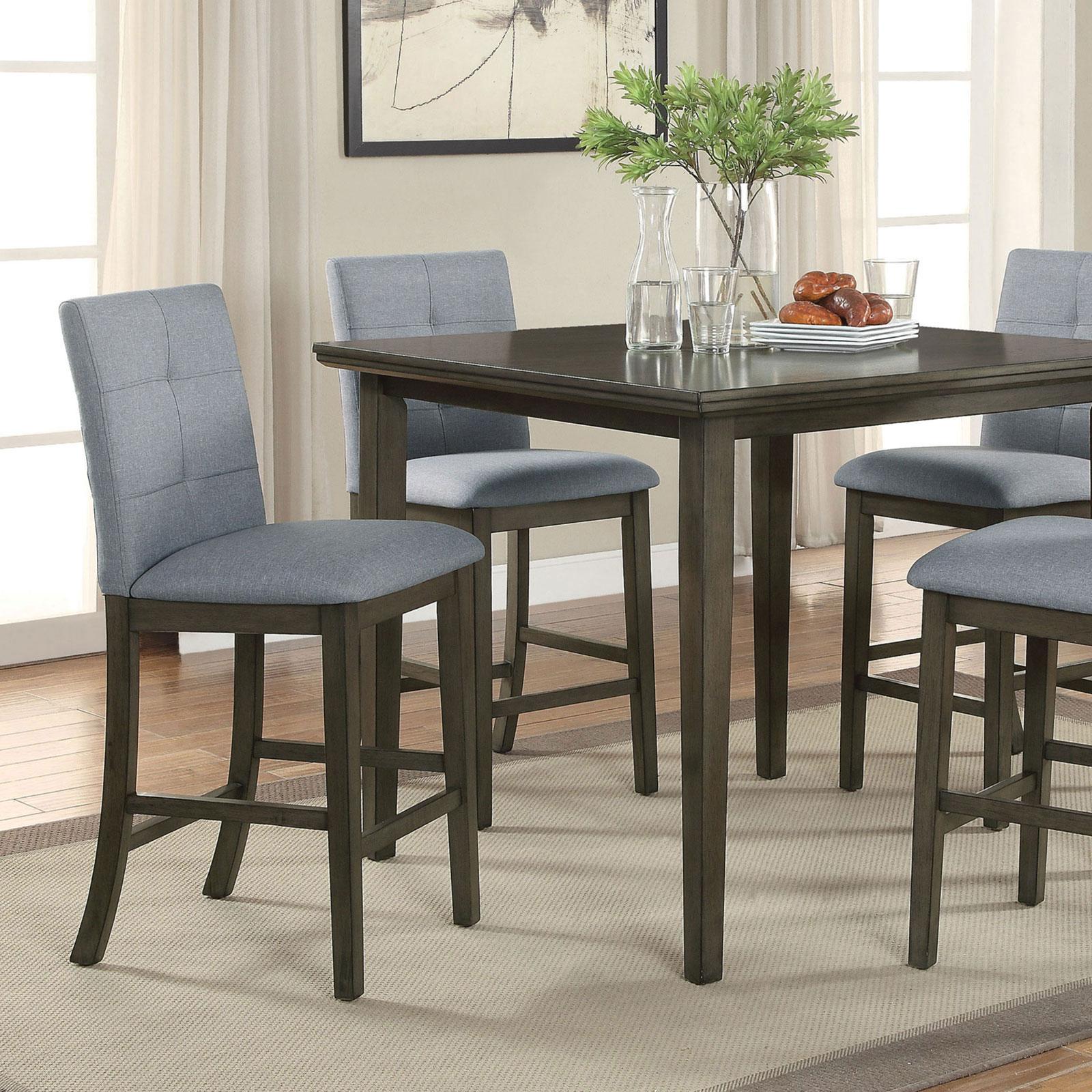  Furniture of America Charlene 5 pc Counter Height Dinette CM3354GY-PT-5PK IMAGE 2