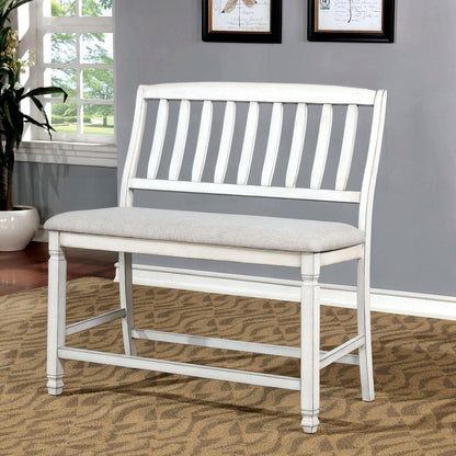  Furniture of America Kaliyah Counter Height Bench CM3194PBN IMAGE 2