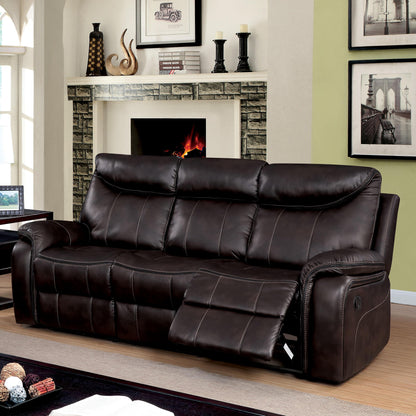 Furniture of America Karlee Reclining Leatherette Sofa CM6988-SF IMAGE 1