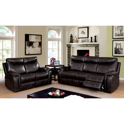  Furniture of America Karlee Reclining Leatherette Sofa CM6988-SF IMAGE 3