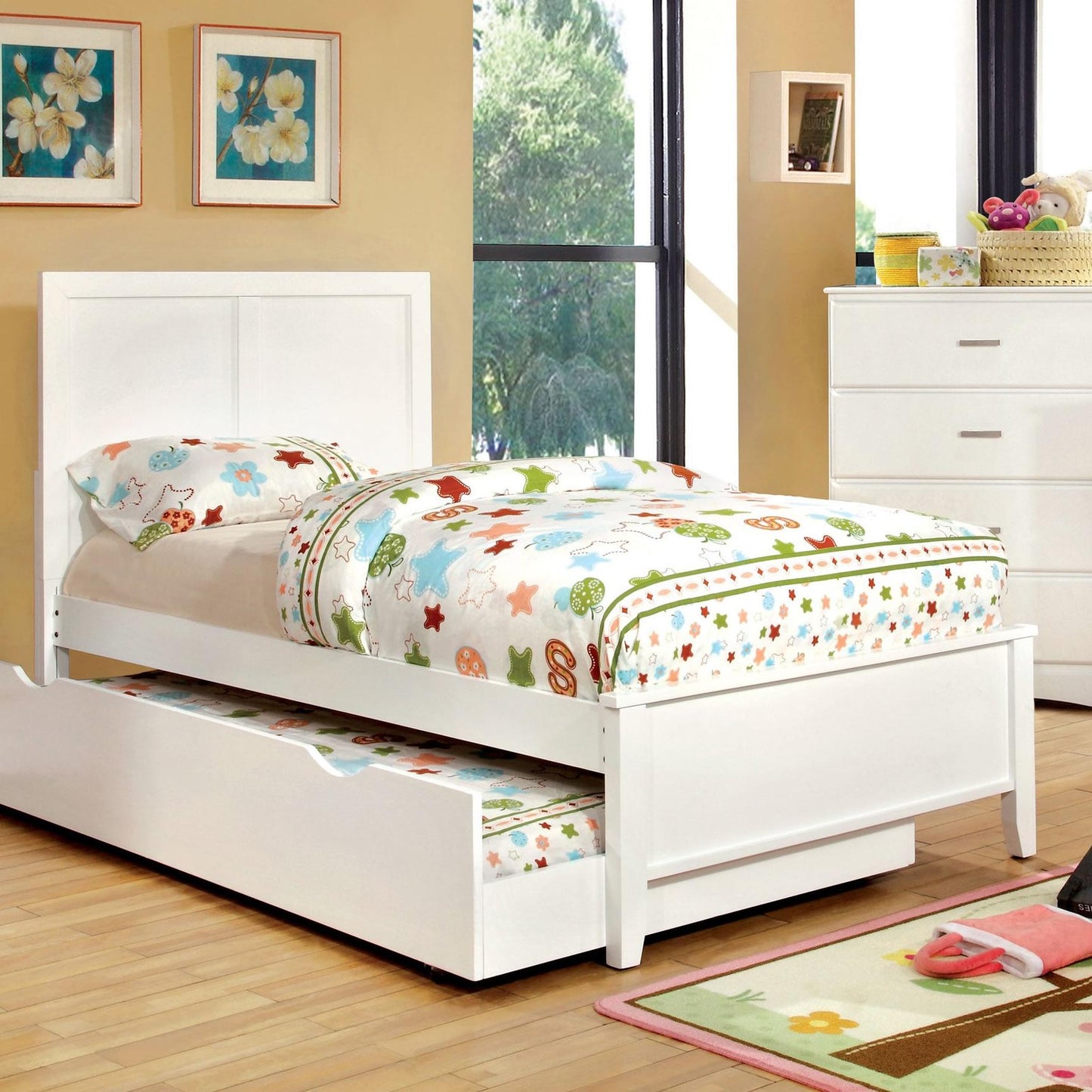 Furniture of America Kids Beds Bed CM7941WH-T-BED IMAGE 1