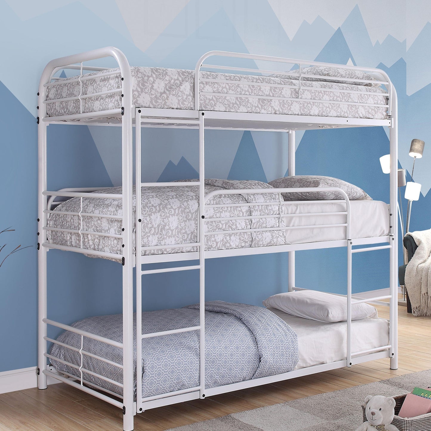  Furniture of America Kids Beds Bunk Bed CM-BK937WH IMAGE 1