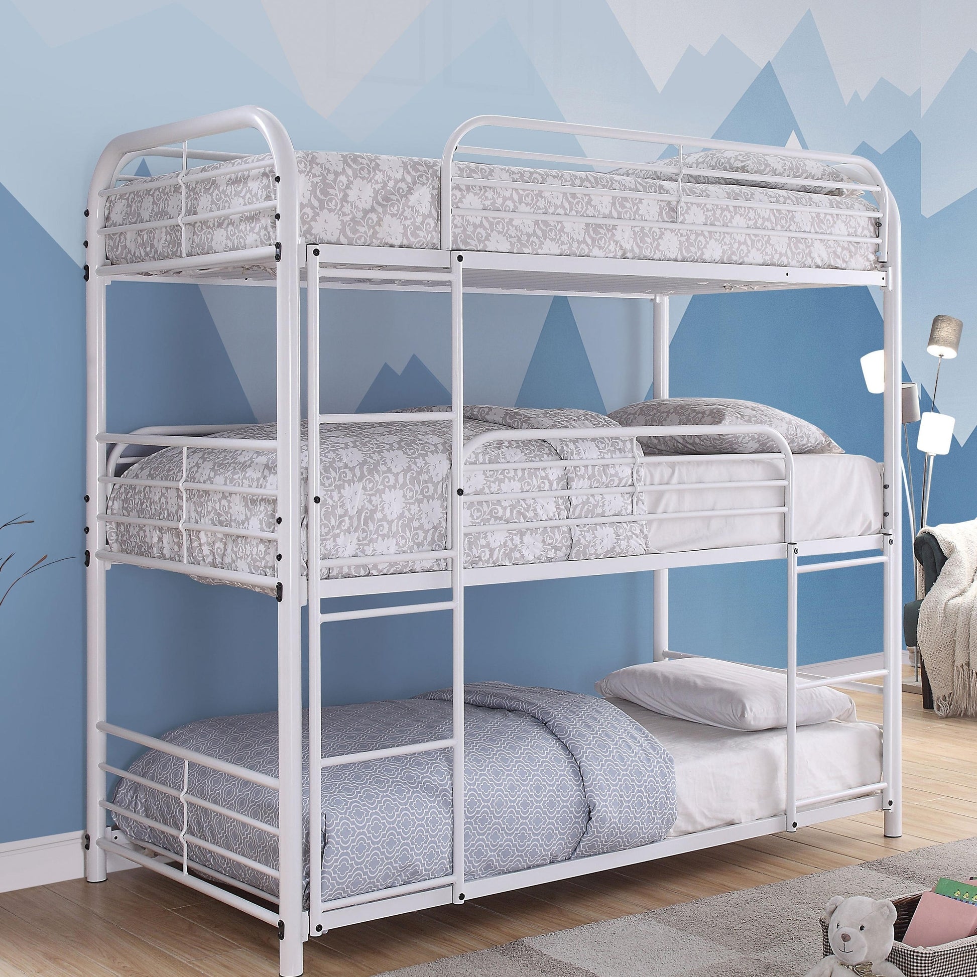  Furniture of America Kids Beds Bunk Bed CM-BK937WH IMAGE 1
