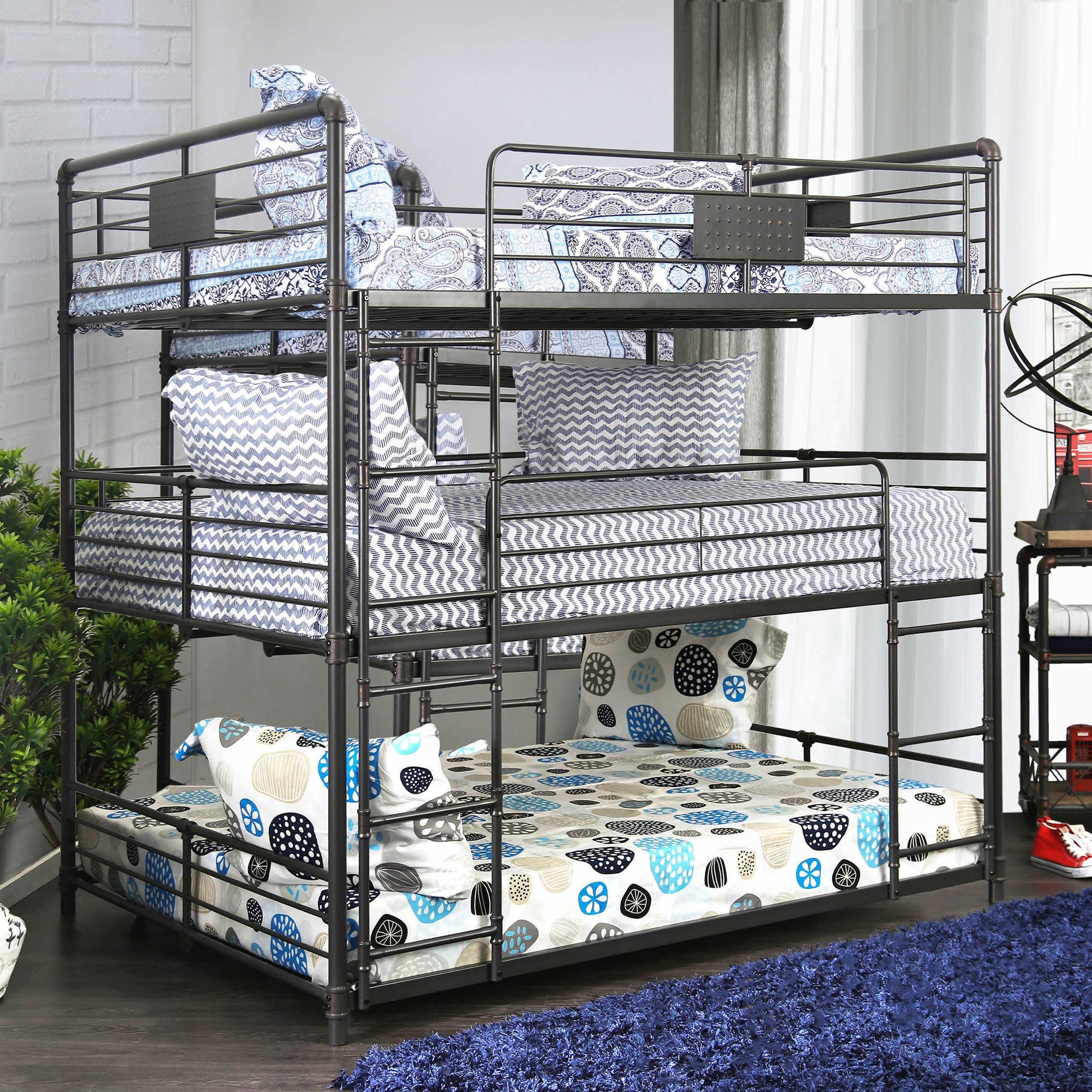  Furniture of America Olga CM-BK912F Full/Full/Full Bunk Bed IMAGE 1