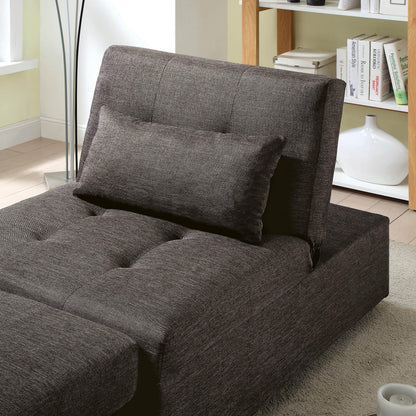  Furniture of America Oona Fabric Twin Ottoman CM2543DG IMAGE 3