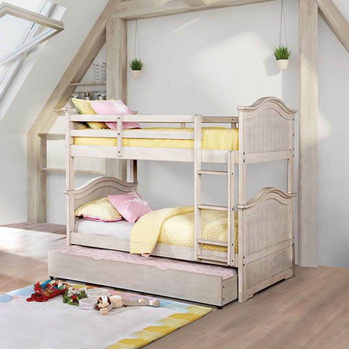  Furniture of America Kids Beds Bunk Bed CM-BK635WH-BED IMAGE 2