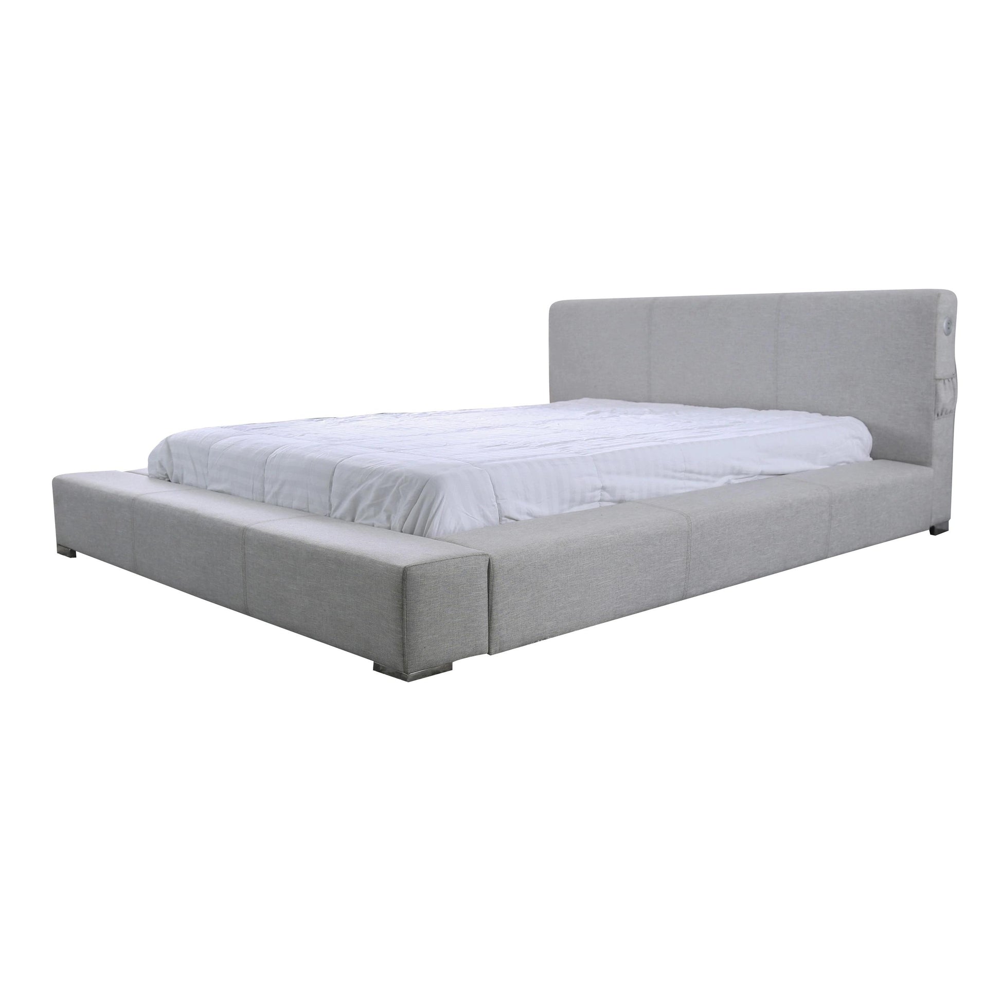  Furniture of America Canaves Queen Upholstered Platform Bed CM7142LG-Q-BED IMAGE 1