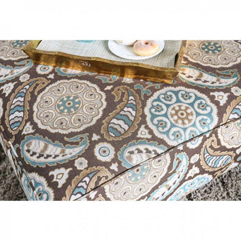  Furniture of America Amani Fabric Ottoman SM8120-OT IMAGE 2