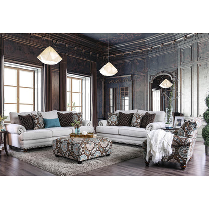  Furniture of America Amani Fabric Ottoman SM8120-OT IMAGE 3