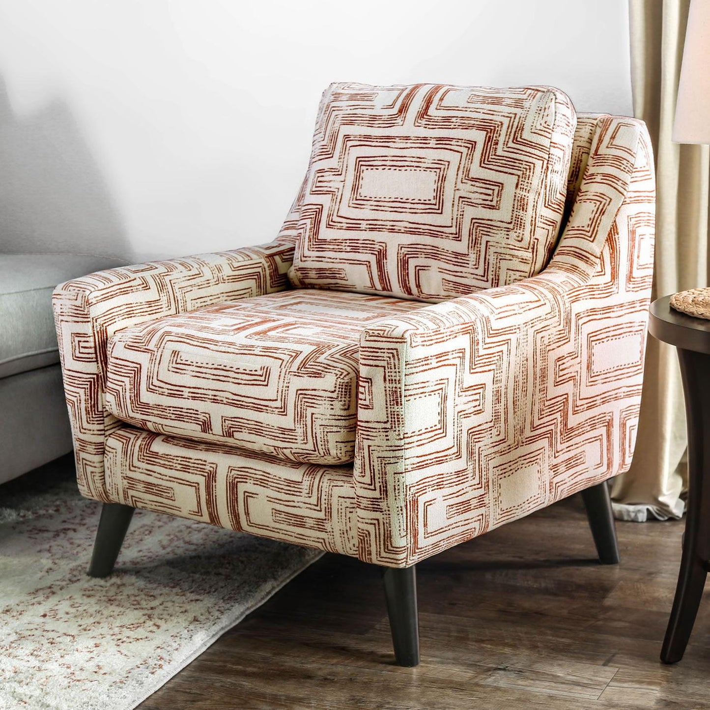  Furniture of America Esmay Stationary Fabric Accent Chair SM8115-CH-IV IMAGE 1
