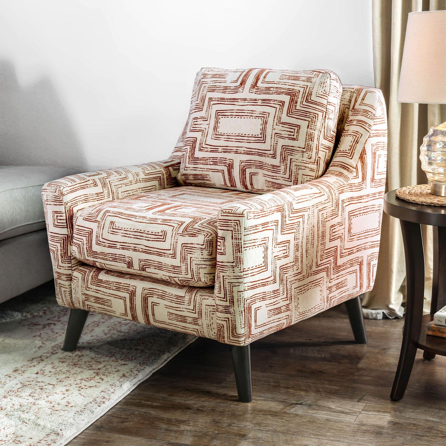  Furniture of America Esmay Stationary Fabric Accent Chair SM8115-CH-IV IMAGE 2