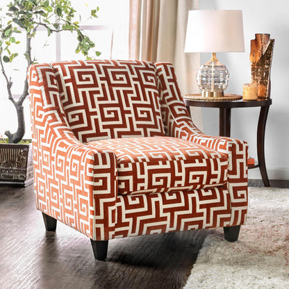  Furniture of America Esmay Stationary Fabric Accent Chair SM8115-CH-OR IMAGE 2