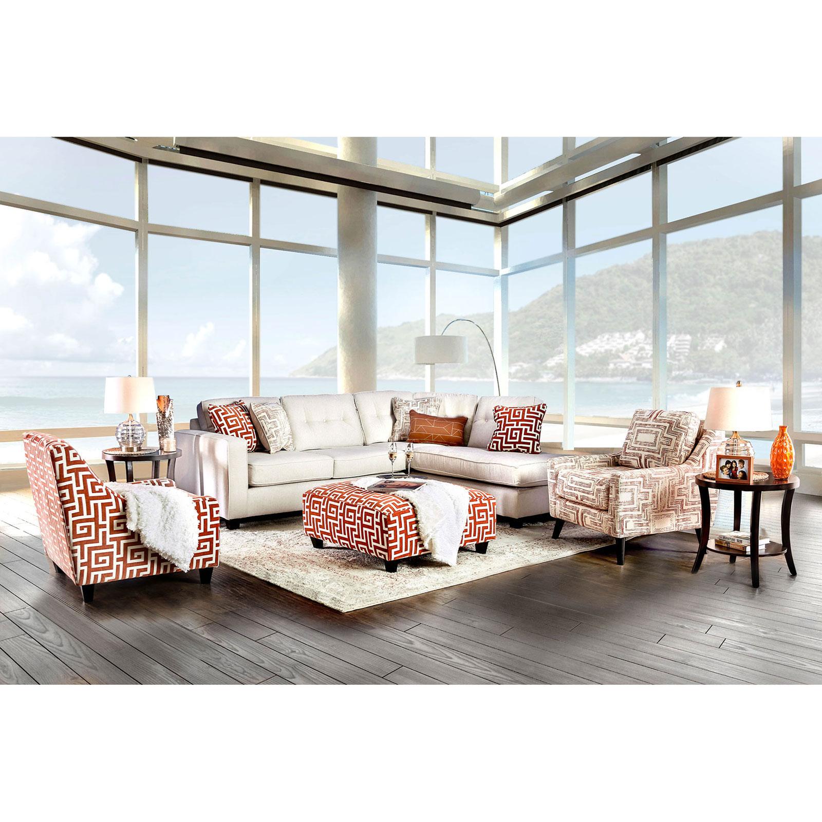  Furniture of America Esmay Stationary Fabric Accent Chair SM8115-CH-OR IMAGE 4