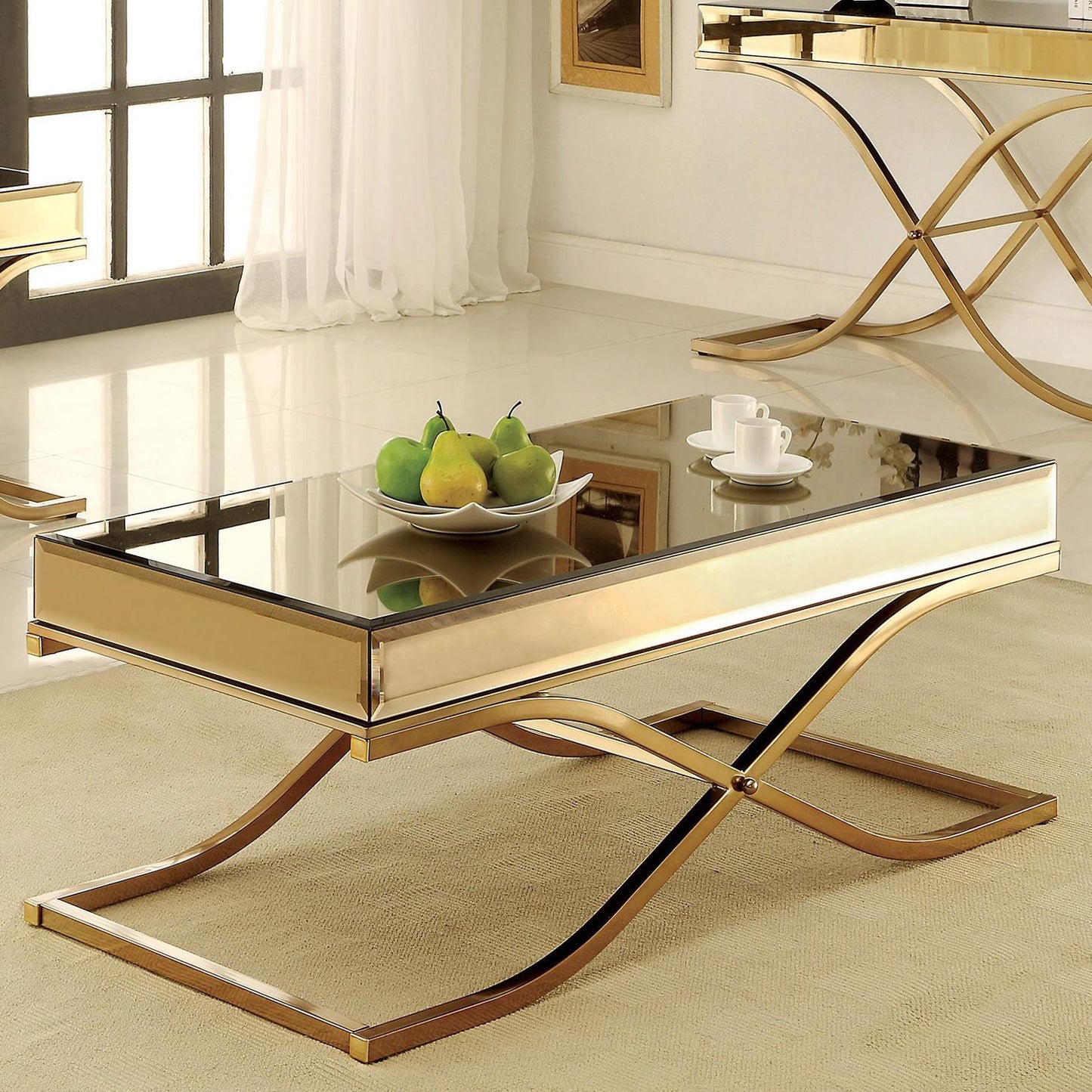  Furniture of America Sundance Coffee Table CM4230C IMAGE 1