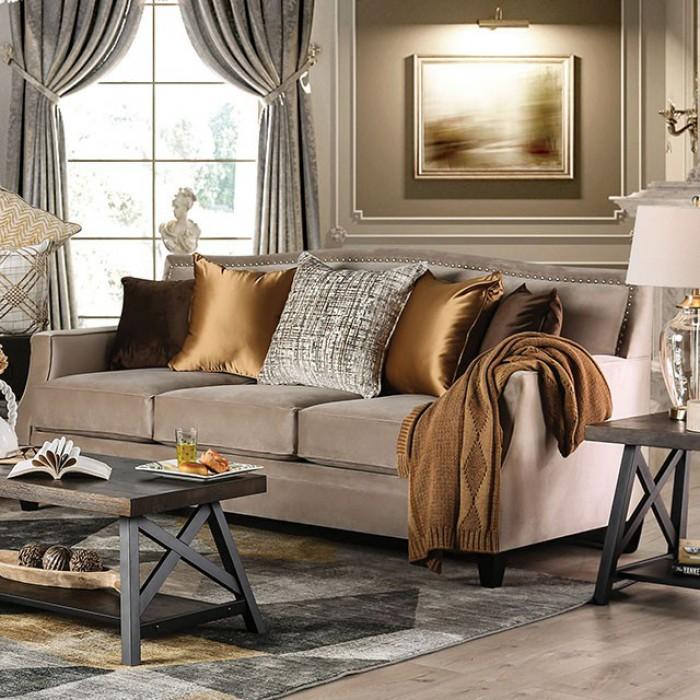  Furniture of America Camilla Stationary Fabric Sofa SM2681-SF IMAGE 1