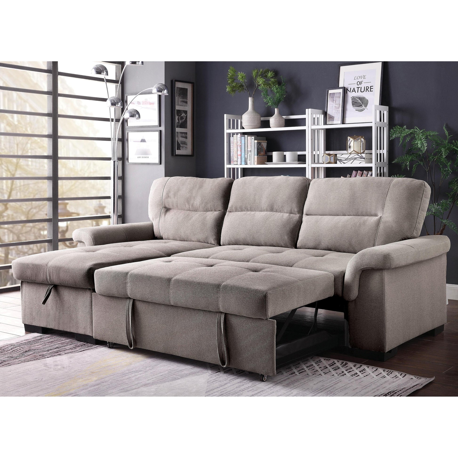  Furniture of America Anabel Fabric Sleeper Sectional CM6023-SECT IMAGE 2