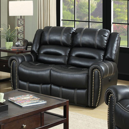  Furniture of America Frederick Power Reclining Leatherette Loveseat CM6130LV-PM IMAGE 1