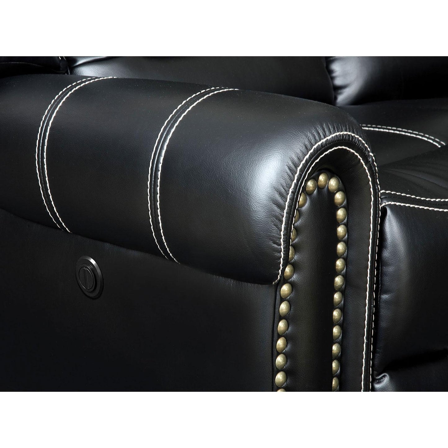  Furniture of America Frederick Power Reclining Leatherette Sofa CM6130SF-PM IMAGE 2