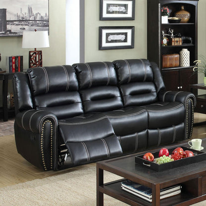  Furniture of America Frederick Reclining Leather Look Sofa CM6130SF IMAGE 1