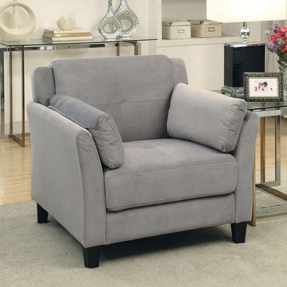  Furniture of America Ysabel Stationary Fabric Chair CM6716GY-CH-PK IMAGE 1