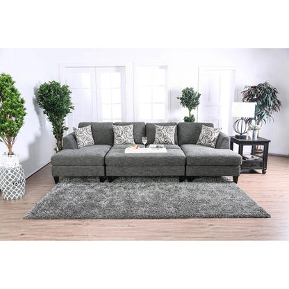 Furniture of America Lowry CM6363-SET Sectional w/ Ottoman IMAGE 4